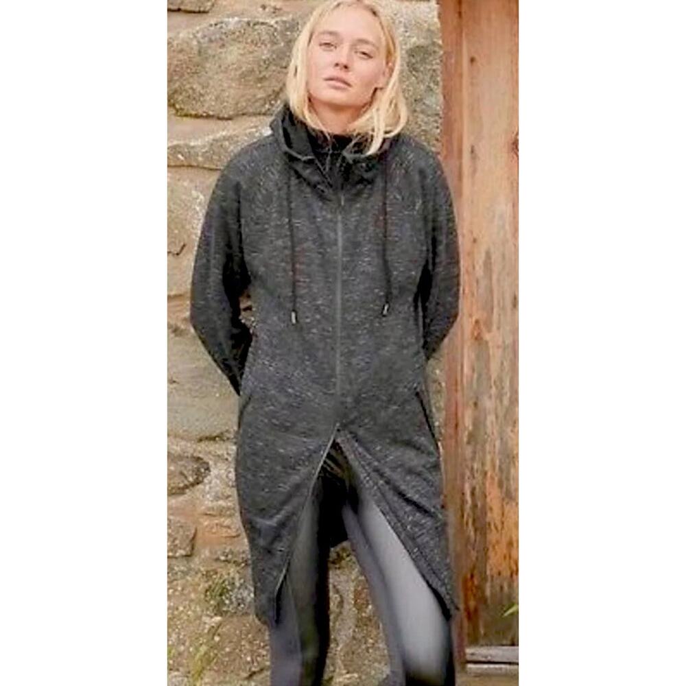 Athleta | Women’s SZ S| Charcoal Triumph Hoodie Sweatshirt Jacket | Full Zip
